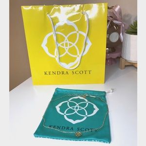 Kendra Scott Decklyn Logo Gold Necklace